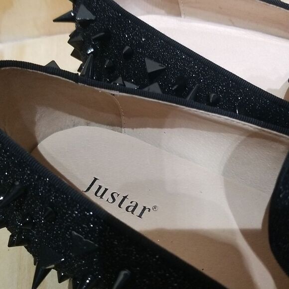 Justar Men's Studded Spikes Loafers Men's size 12 - Picture 5 of 9